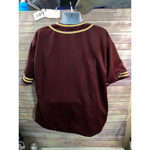 VTG Y2K Steve & Barrys PECKERS Button Up Sewn Baseball Jersey XXLFunny - Picture 2 of 11